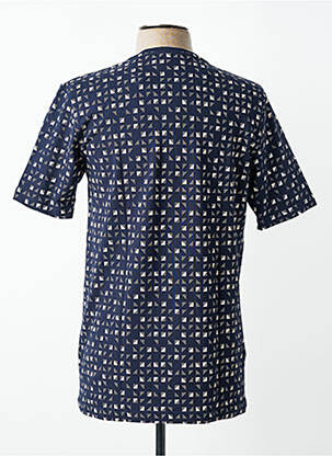 T-shirt coupe cintrée manches courtes bleu CAP 10 TEN homme