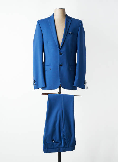 Costume de ville finition intérieure doublure satiné bleu NINO LORETTI homme