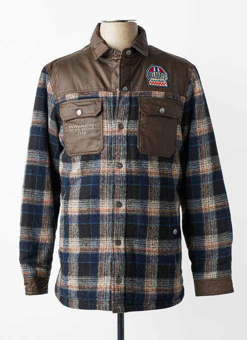 Veste casual coupe droite bleu DELAHAYE homme