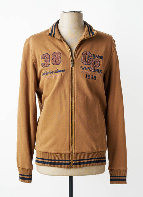 Veste casual poches marron DELAHAYE homme
