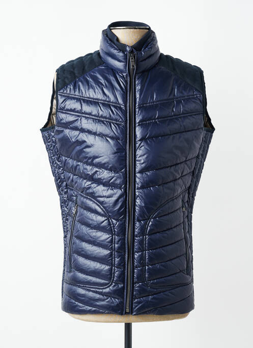 Doudoune poches sans capuche bleu DELAHAYE homme