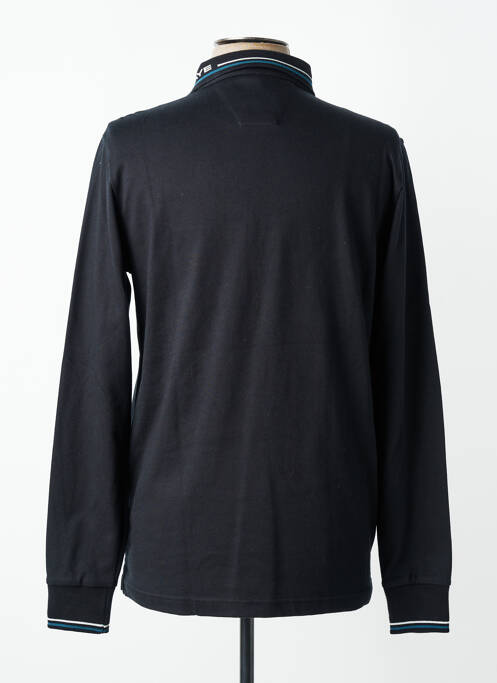 Polo manches longues manches longues noir DELAHAYE homme