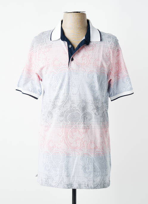 Polo tissage jersey manches courtes rose LOUIS VICTOR homme