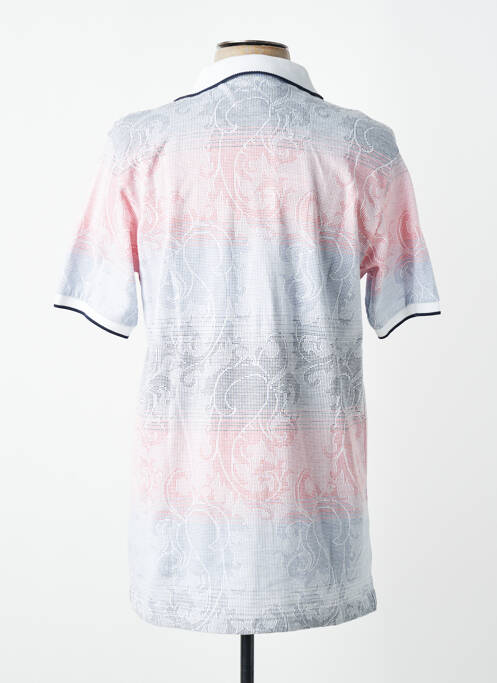 Polo tissage jersey manches courtes rose LOUIS VICTOR homme