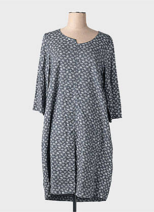 Robe mi-longue manches 3/4 manches 3/4 gris MES SOEURS ET MOI femme