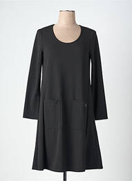 Robe courte manches longues manches longues noir 3322 femme