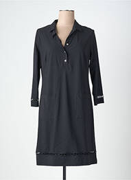 Robe courte manches longues manches longues noir MC PLANET femme