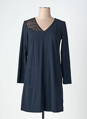 Robe courte manches longues manches longues bleu MC PLANET femme