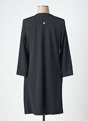 Robe mi-longue manches longues manches longues noir MC PLANET femme