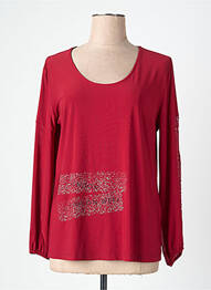 T-shirt manches longues manches longues rouge ALAIN MURATI femme