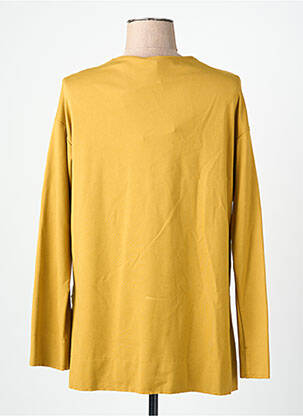 T-shirt manches longues manches longues jaune ORTO BOTANICO femme