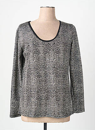 Top stretch manches longues noir FRED SABATIER femme