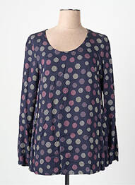 Blouse col rond manches longues bleu MES SOEURS ET MOI femme