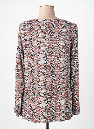 Blouse tissage popeline manches longues marron MES SOEURS ET MOI femme