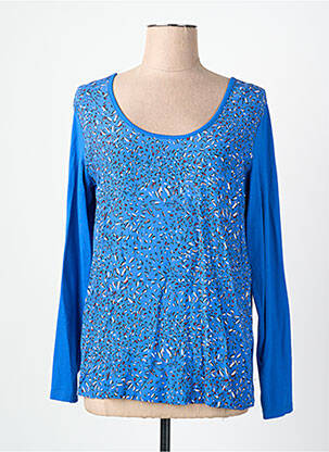 Top imprimé fantaisie manches longues bleu SANDWICH femme