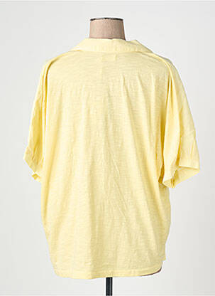 Chemisier manches courtes manches courtes jaune YERSE femme