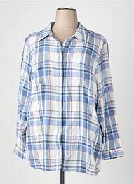Chemisier coupe droite manches longues bleu clair CISO femme