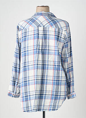 Chemisier coupe droite manches longues bleu clair CISO femme