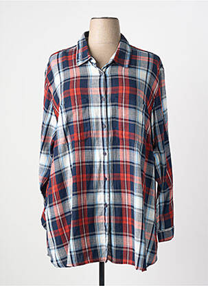 Chemisier coupe droite manches longues bleu CISO femme