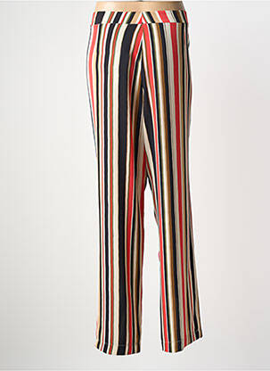 Pantalon droit taille haute taille haute orange SIGNE NATURE femme