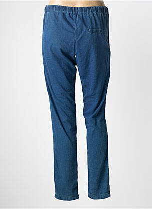 Pantalon slim taille élastique taille normale bleu SO SOON femme