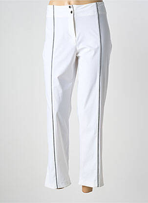 Pantalon 7/8 taille élastique taille normale beige 3322 femme