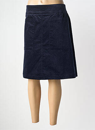 Jupe mi-longue taille normale bleu THOUGHT femme