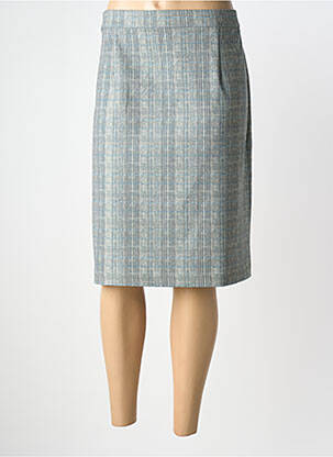 Jupe mi-longue stretch gris EAST DRIVE femme
