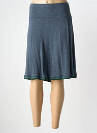 Jupe mi-longue coupe évasée bleu MYRINE femme