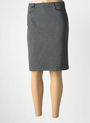 Jupe mi-longue stretch gris EAST DRIVE femme
