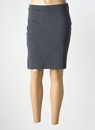 Jupe courte taille élastique gris YERSE femme