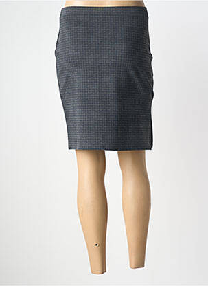 Jupe courte taille élastique gris YERSE femme