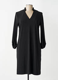 Robe courte manches 3/4 manches 3/4 noir MC PLANET femme