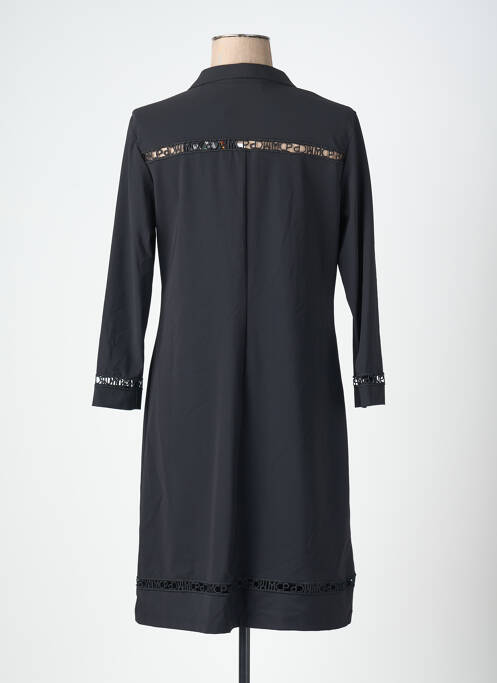 Robe courte manches longues manches longues noir MC PLANET femme