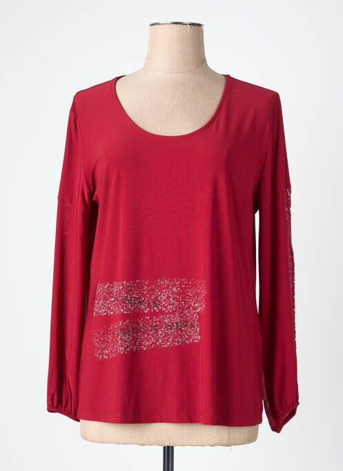 T-shirt manches longues manches longues rouge ALAIN MURATI femme