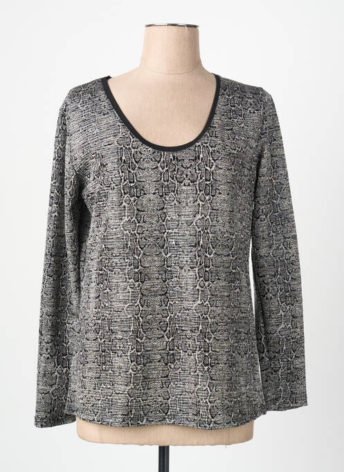 Top stretch manches longues noir FRED SABATIER femme