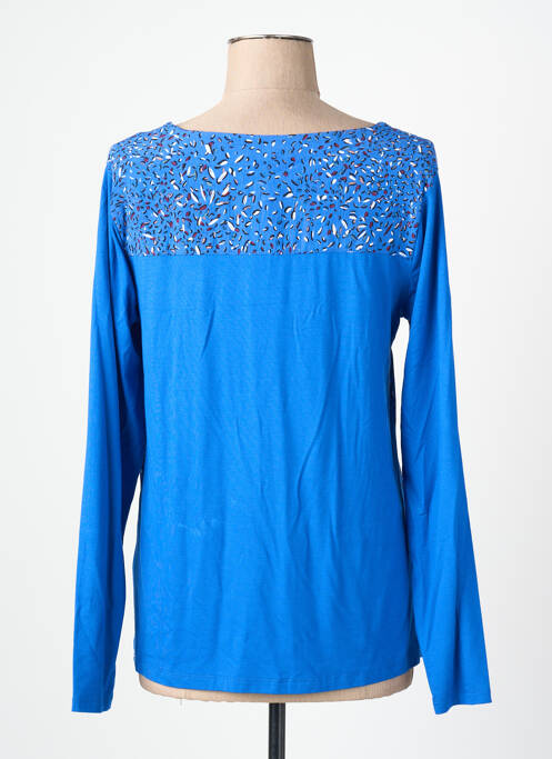 Top imprimé fantaisie manches longues bleu SANDWICH femme