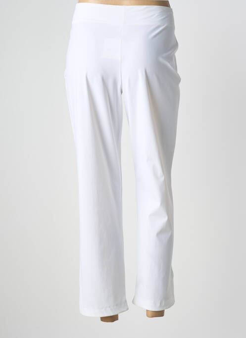 Pantalon 7/8 taille élastique taille normale beige 3322 femme