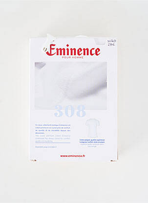 T-shirt coupe cintrée manches courtes blanc EMINENCE homme