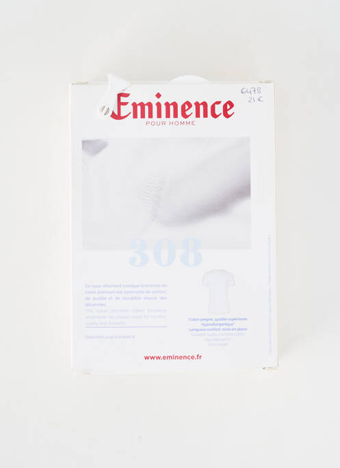 T-shirt coupe cintrée manches courtes gris EMINENCE homme