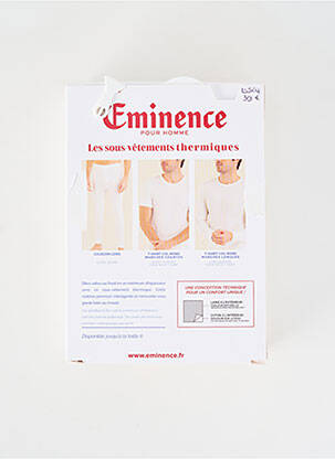 T-shirt coupe cintrée manches longues blanc EMINENCE homme
