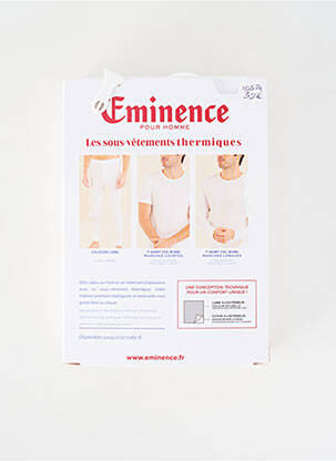 T-shirt coupe cintrée manches longues blanc EMINENCE homme