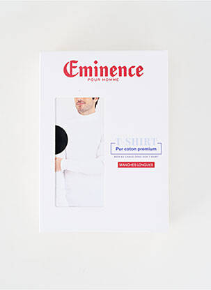 T-shirt coupe cintrée manches longues noir EMINENCE homme