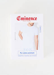 T-shirt coupe cintrée manches courtes blanc EMINENCE homme