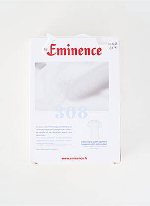 T-shirt coupe cintrée manches courtes blanc EMINENCE homme