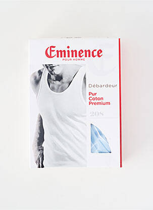 Débardeur coupe cintrée bleu EMINENCE homme