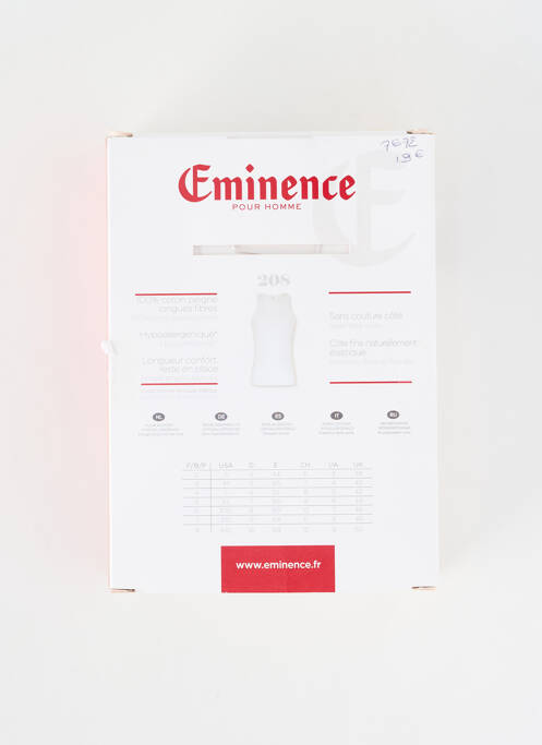 Débardeur coupe cintrée noir EMINENCE homme