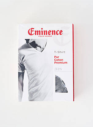 T-shirt coupe cintrée manches courtes gris EMINENCE homme