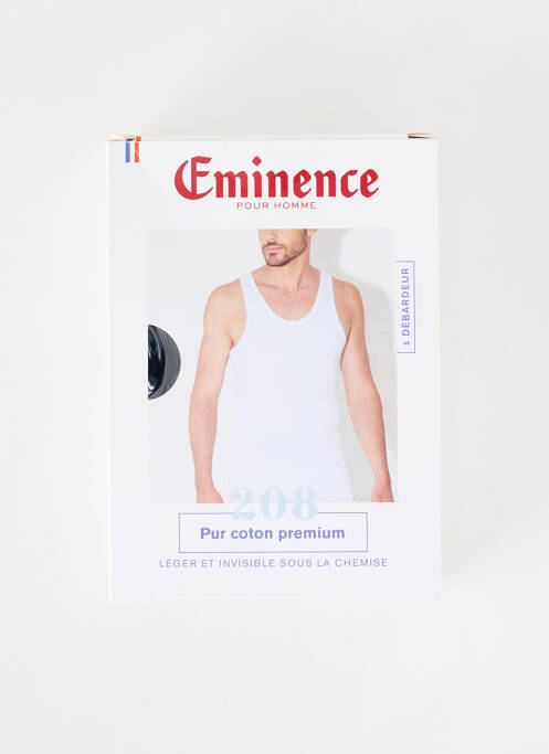 Débardeur coupe droite sans manche noir EMINENCE homme