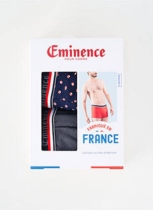 Boxer imprimé fantaisie bleu EMINENCE homme